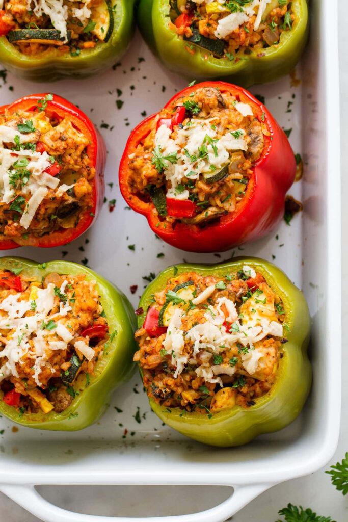 a hearty vegetarian meal learn to cook tasty stuffed bell peppers