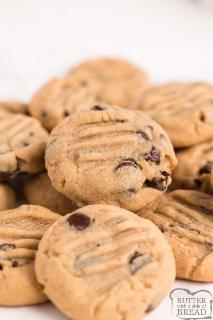 decadent chocolate chip peanut butter cookies 3 step recipe