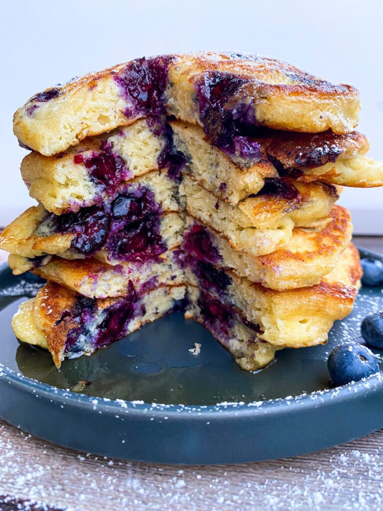 the ultimate breakfast recipe fluffy blueberry pancakes