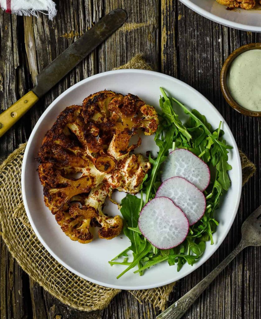 delicious vegan roasted cauliflower steak recipe perfect for plant based diets