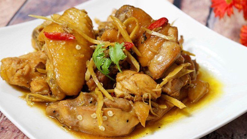 Chicken braised with lemongrass and chili