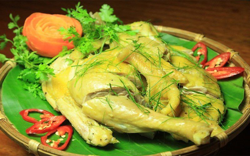 Steamed Chicken with Rice Wine