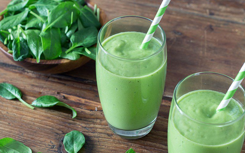 Image of cucumber celery spinach smoothie