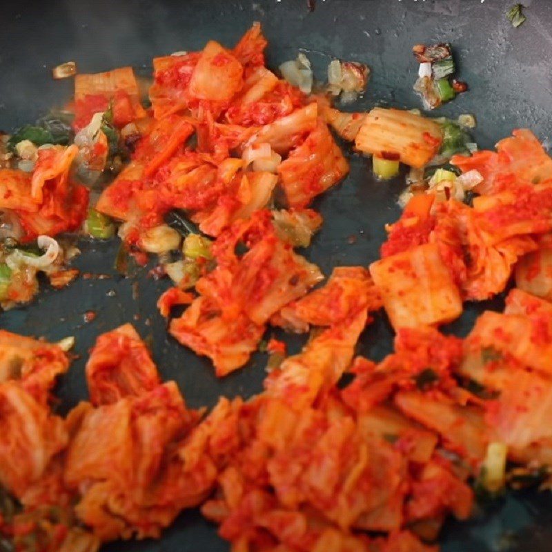 Step 5 Fried Rice Kimchi Seafood Fried Rice Korean