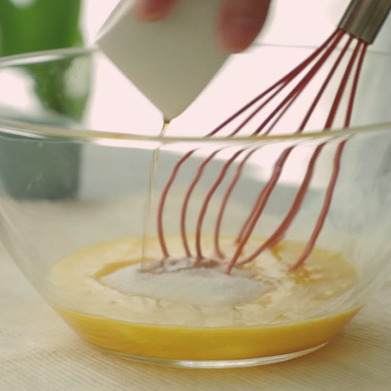 Step 3 Whisking Eggs Sweet potato condensed milk cupcakes