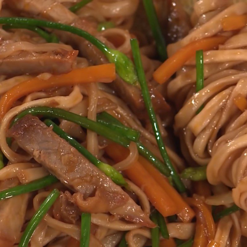 Step 6 Final Product Char Siu Fried Noodles