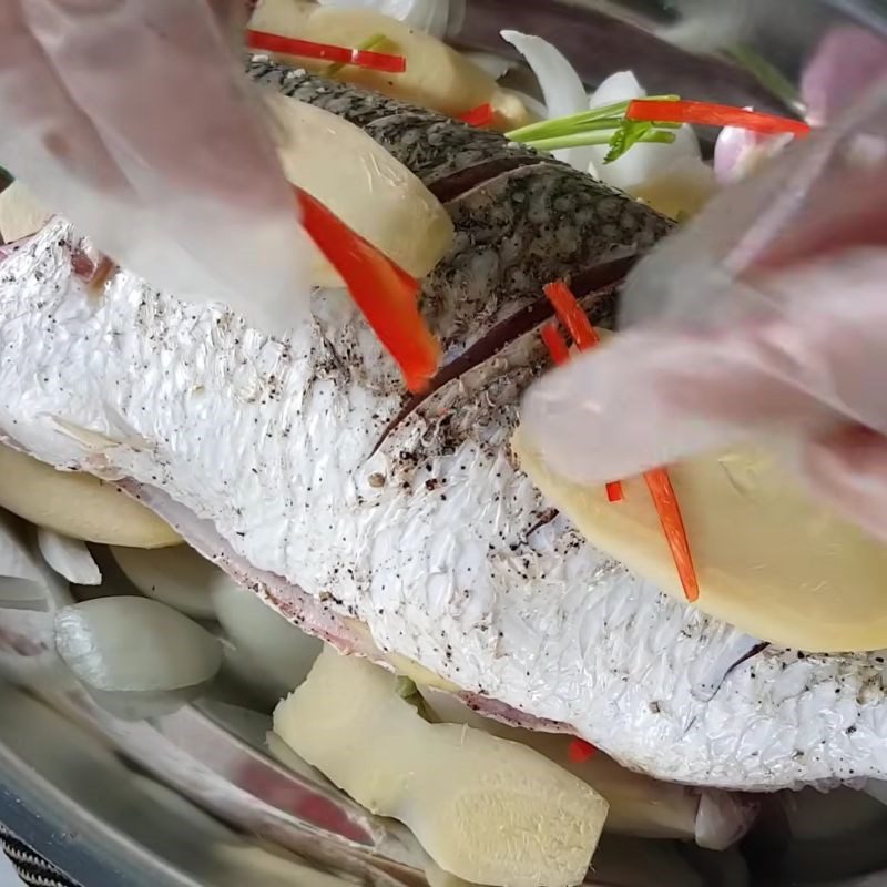 Step 3 Steaming the Fish Soy Sauce Steamed Fish