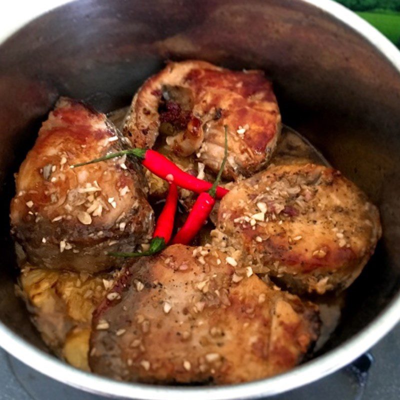 Step 4 Braised Fish Tuna Braised with Pineapple