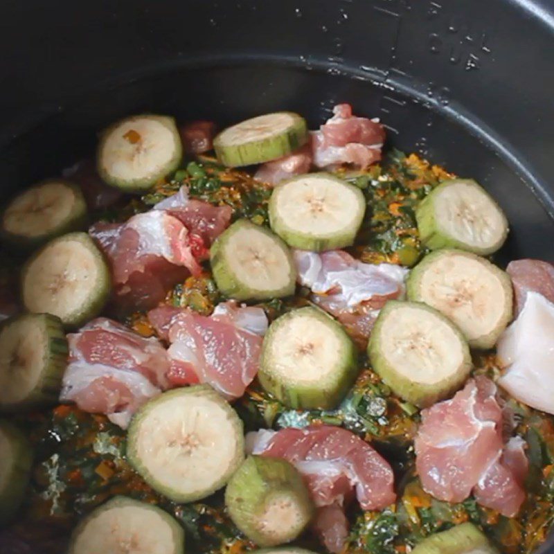 Step 3 Fish Stew Carp with Green Bananas