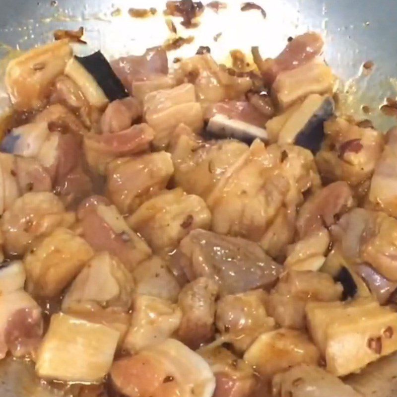 Step 3 Meat Stew with Straw Mushrooms