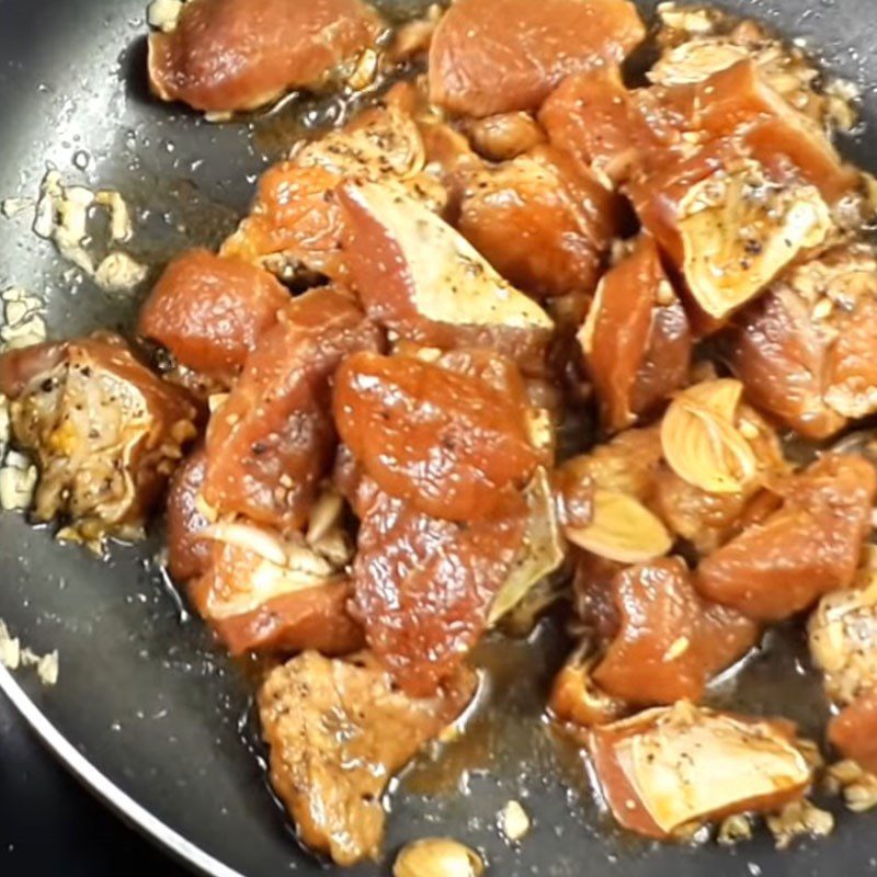 Step 3 Braise Pork Lean Pork Braised with Pepper