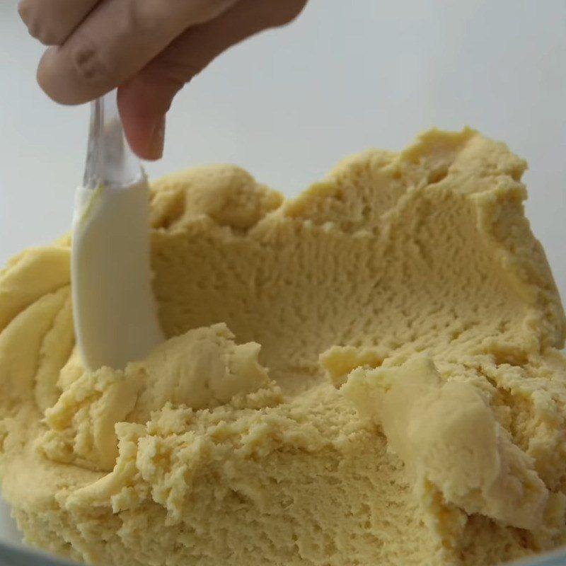 Step 3 Make the dough for Pineapple Cheese Cake