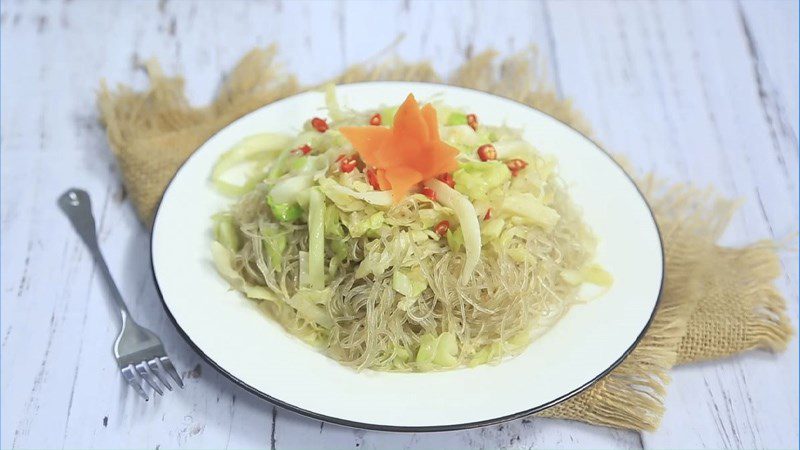 Stir-fried vegetarian vermicelli