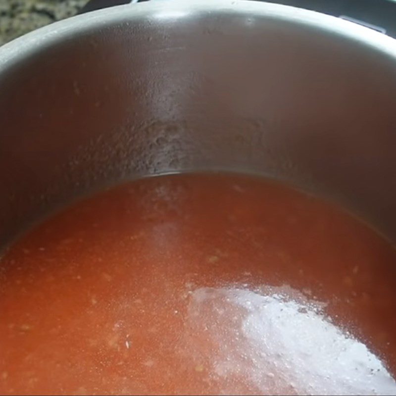 Step 5 Cook the tomato sauce Stuffed Eggplant with Tomato Sauce