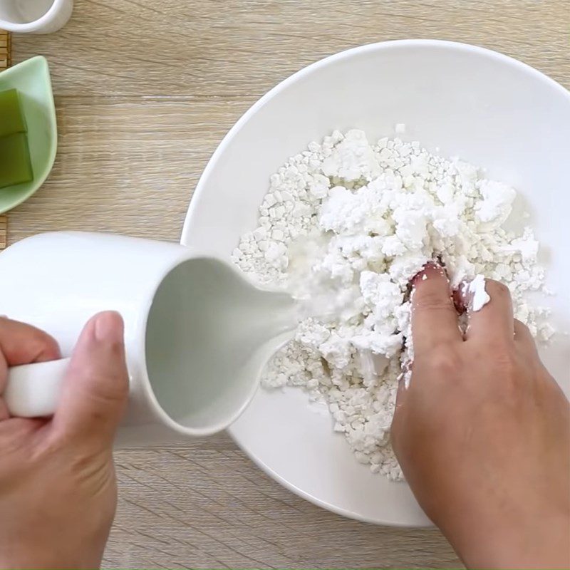 Step 3 Knead the mochi dough Bingsu Matcha green tea red bean