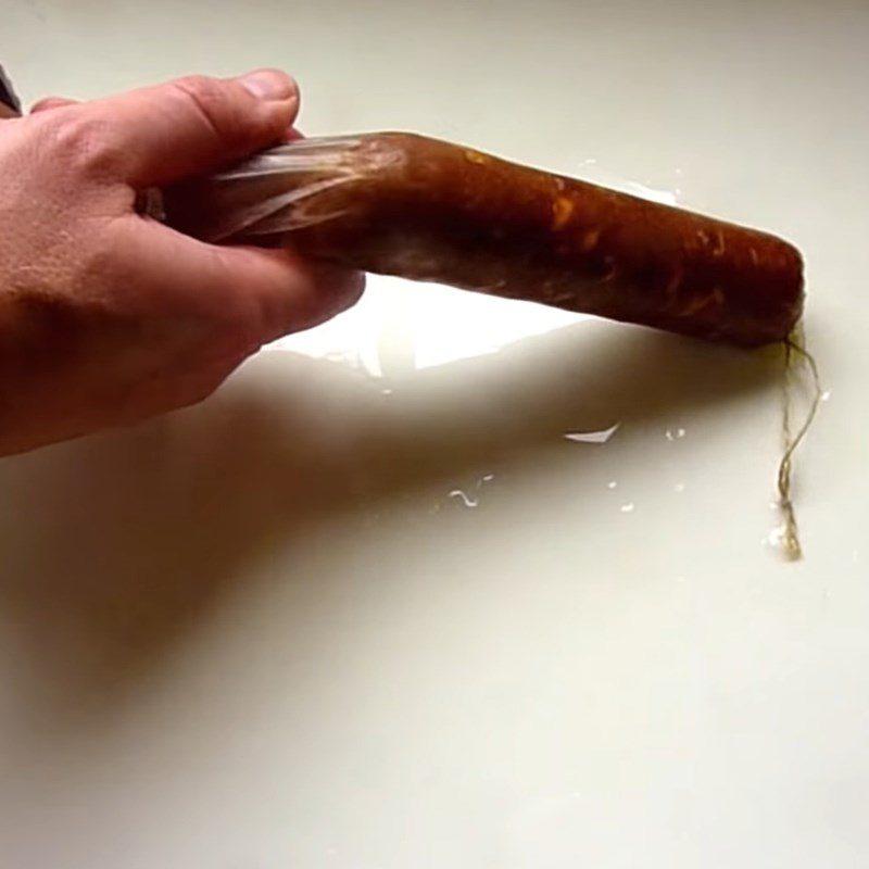 Step 4 Stuff the meat Sausage with collagen casing - pepperoni