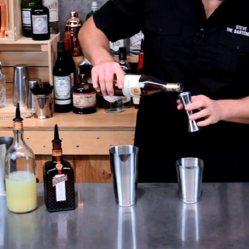 Step 1 Shake the cocktail in a shaker Cocktail Sidecar