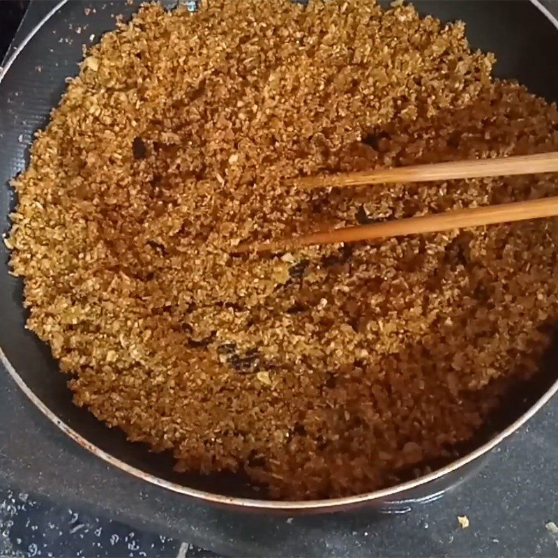 Step 2 Roast with salt for Lemongrass Fish Sauce