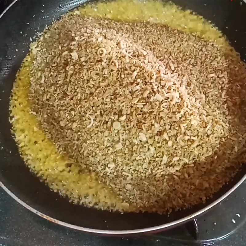 Step 2 Roast with salt for Lemongrass Fish Sauce