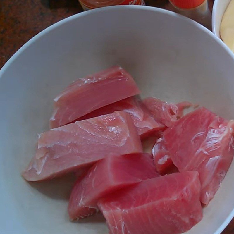 Step 1 Prepare the Tuna Braised Ocean Tuna with Bamboo Shoots