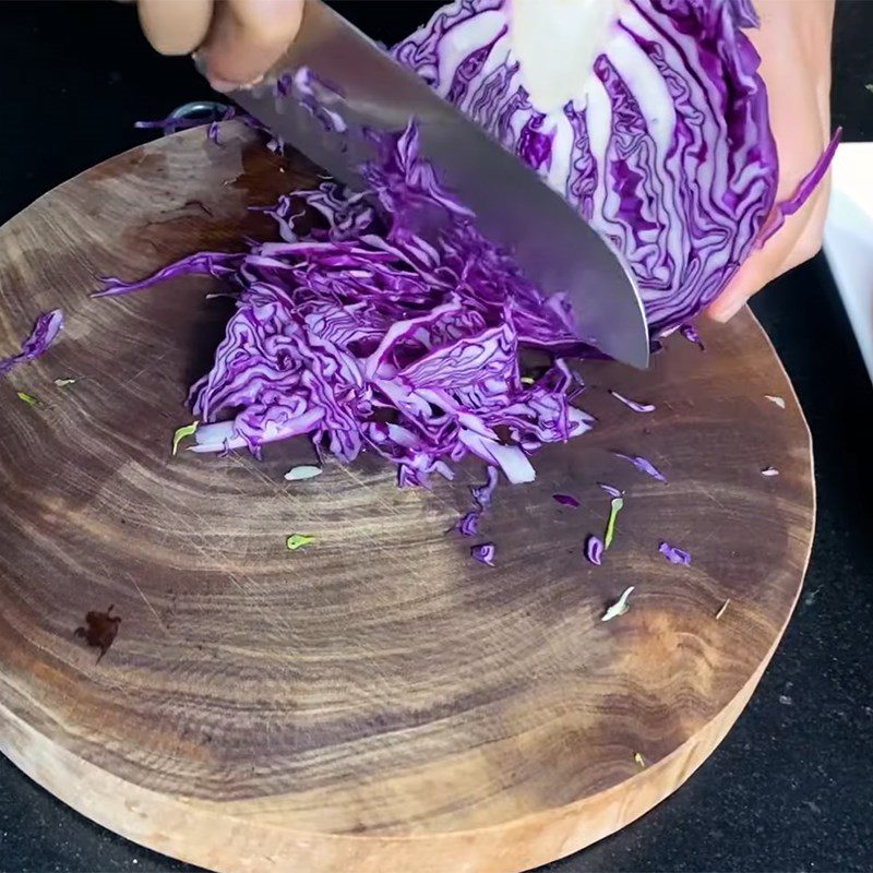 Step 3 Prepare the vegetables Beef salad with five colors