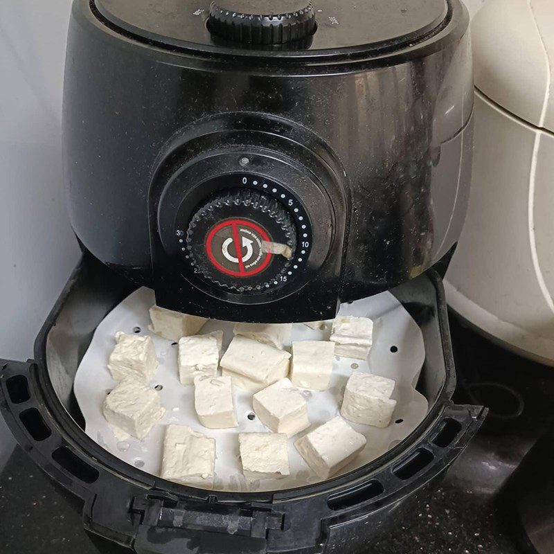 Step 1 Prepare the tofu Salted fried tofu