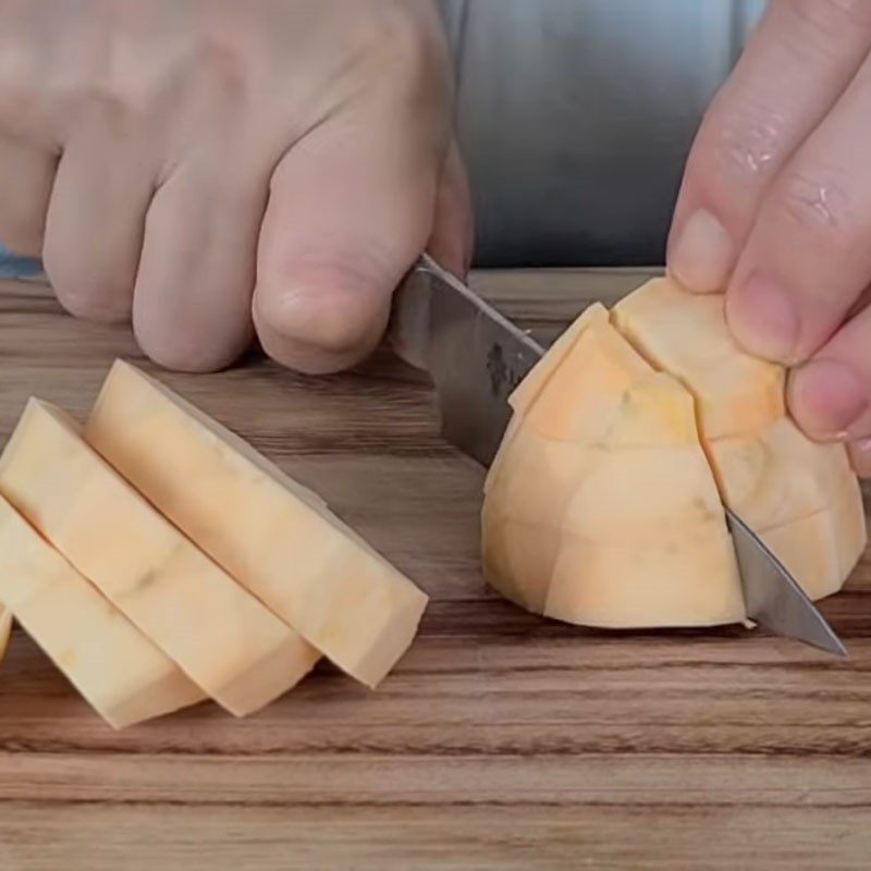 Step 1 Prepare sweet potatoes for Sweet Potato Condensed Milk Cupcake