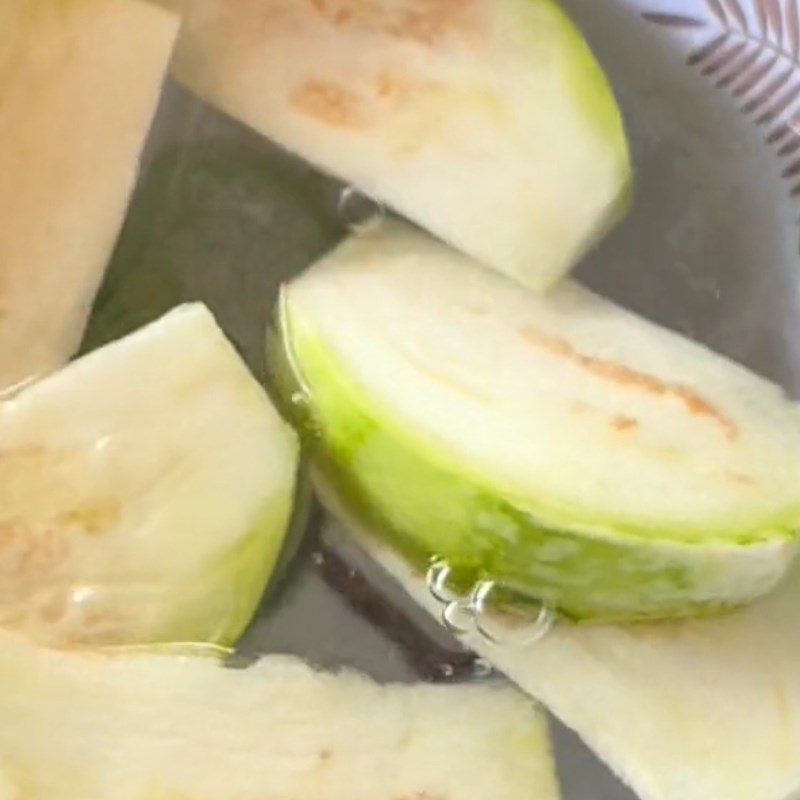 Step 1 Prepare ingredients for Stir-fried Eggplant with Garlic