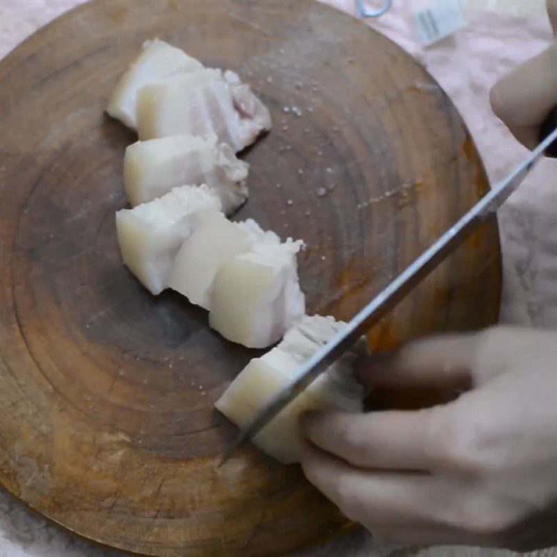 Step 1 Preparing the pork Coconut braised pork