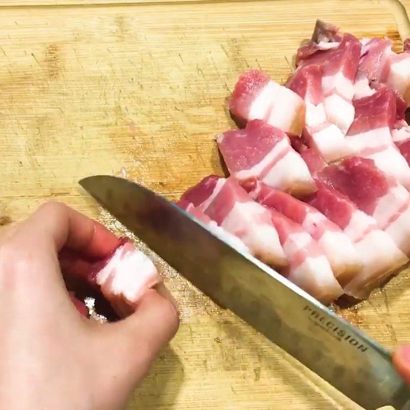 Step 1 Prepare the pork Braised pork with coconut milk