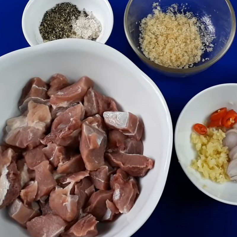 Step 1 Prepare and Marinate the Pork Pepper Pork