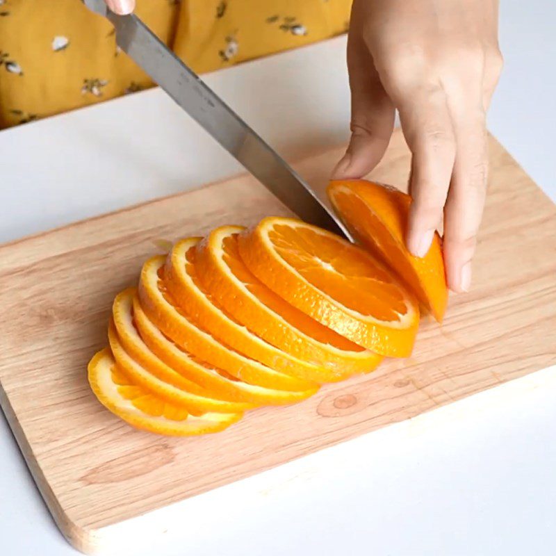 Step 3 Preparing and arranging oranges Yogurt orange mousse