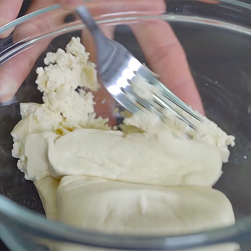 Step 2 Mash the tofu Fried Tofu Balls