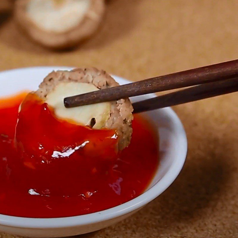 Step 5 Final product Mushroom-stuffed meatballs