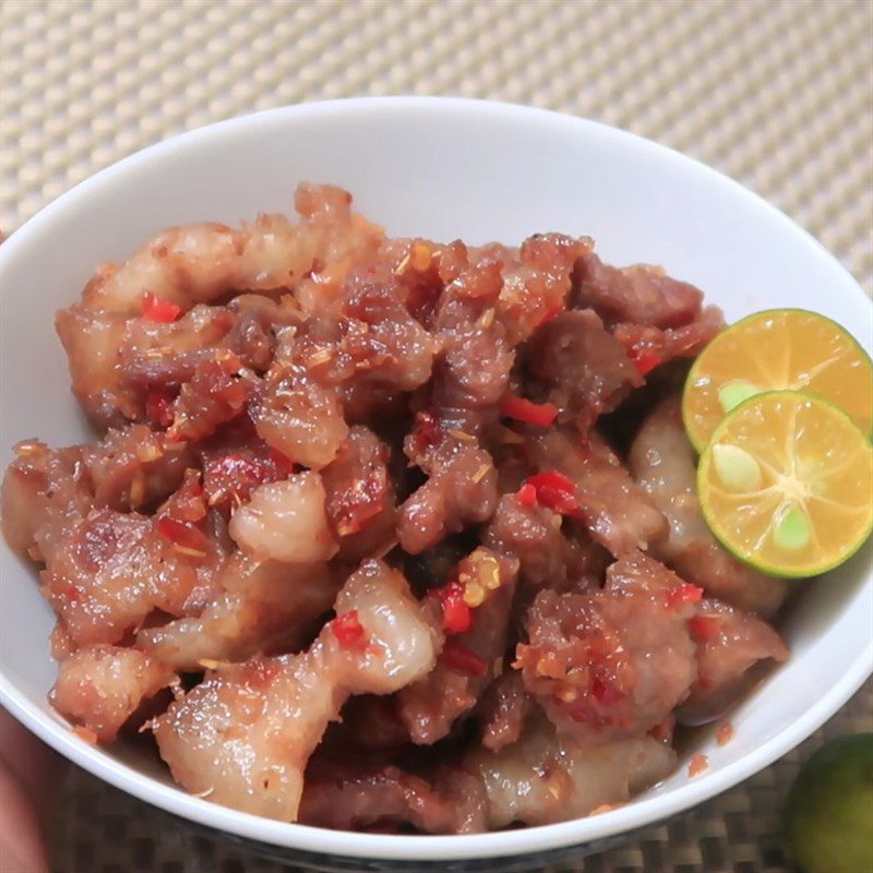 Step 4 Final Product Braised Meat with Shrimp Paste