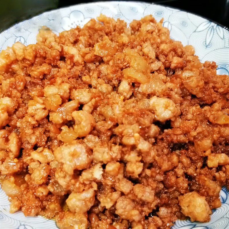 Step 5 Final Product Minced meat steamed with shrimp paste