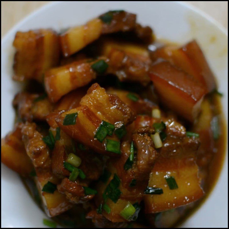 Step 4 Final Product Braised Pork with Coconut Milk