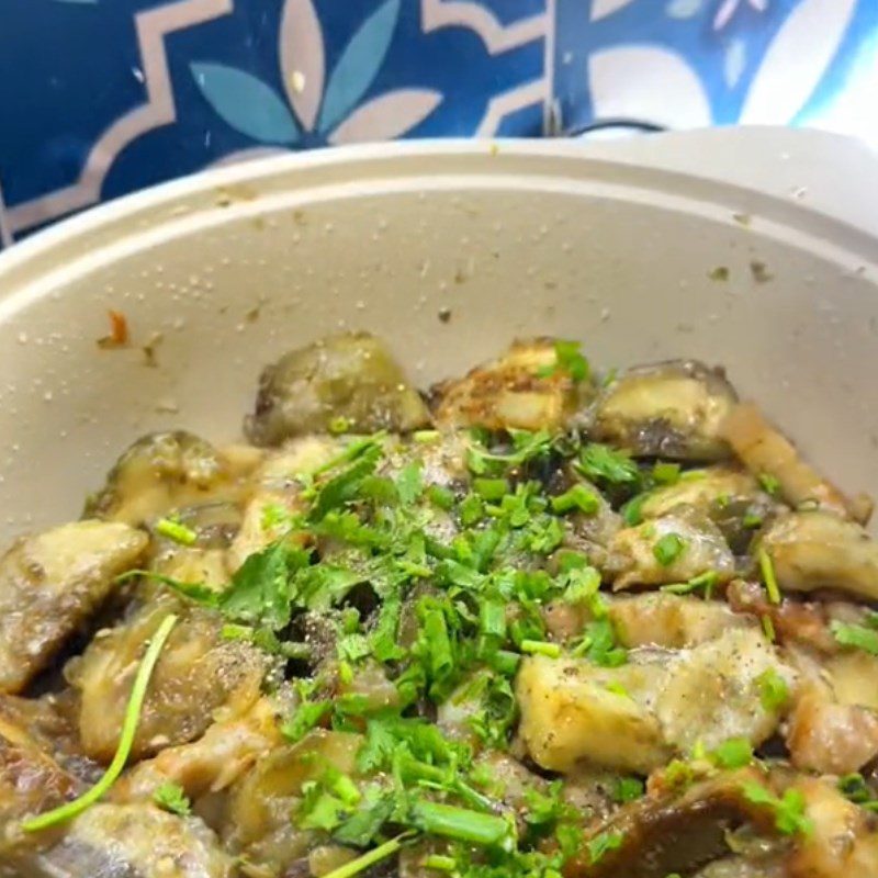 Step 3 Final product Stir-fried eggplant with meat