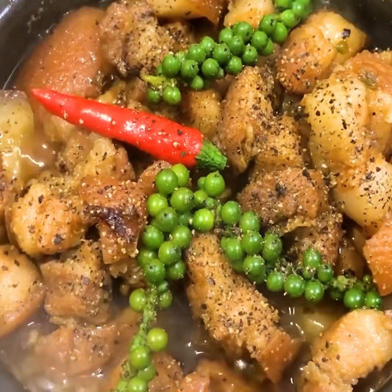 Step 4 Final Product Braised Meat with Green Pepper