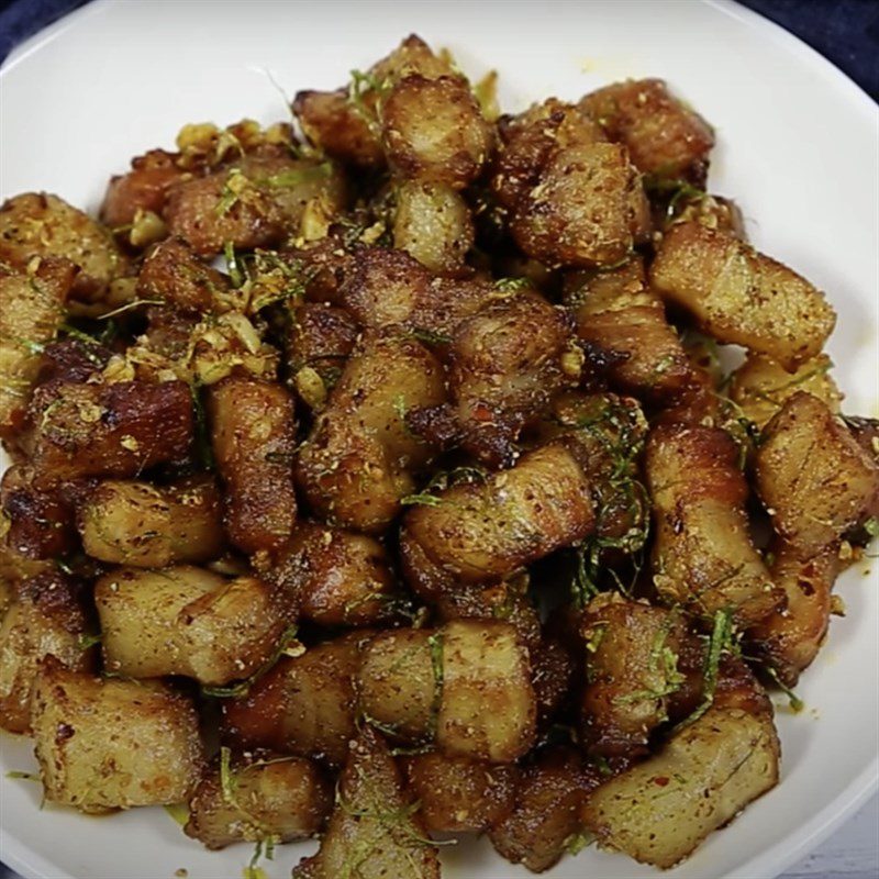 Step 4 Final Product Crispy Pork Fat with Chili Salt