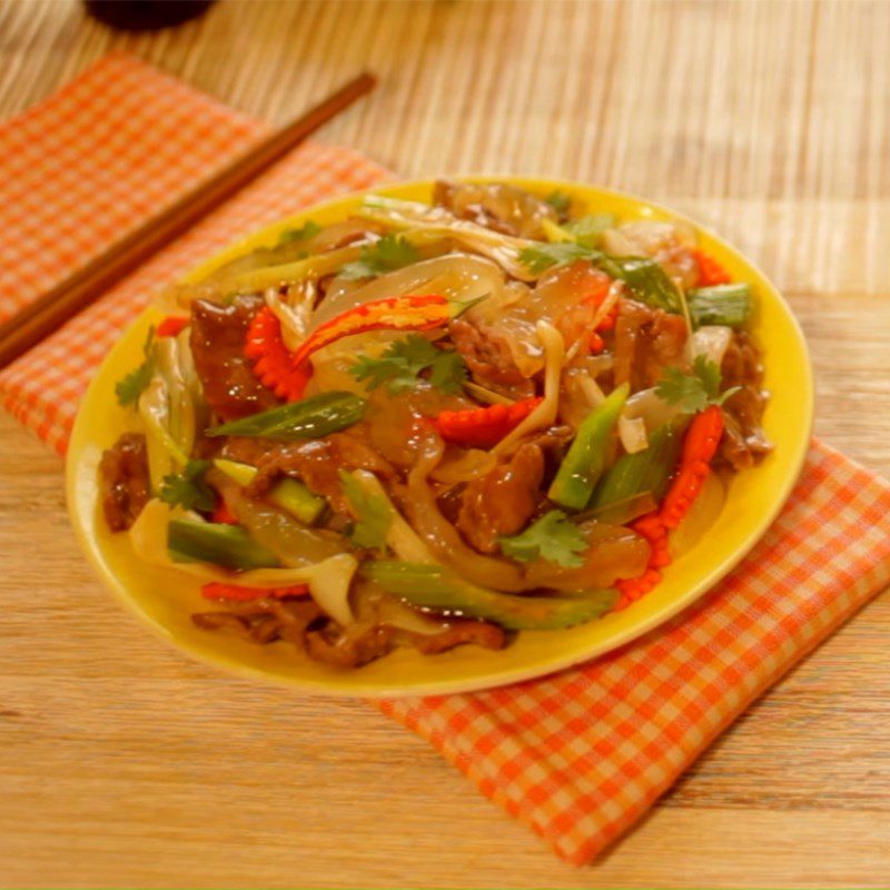 Step 7 Finished Product Stir-fried Jellyfish with Celery and Beef