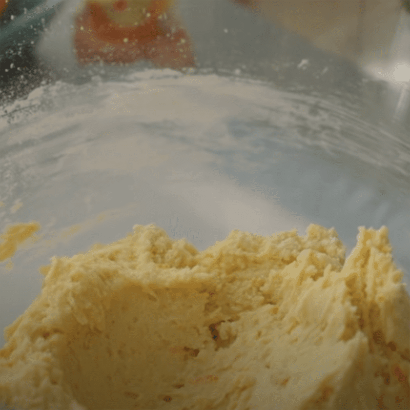 Step 2 Mixing the dough Fresh orange cookies