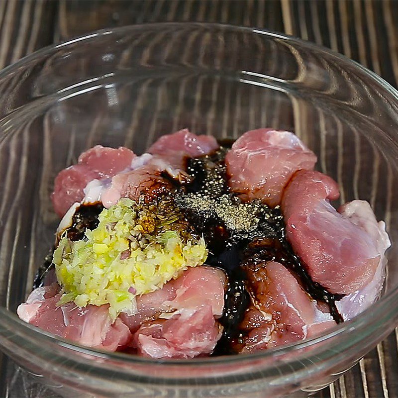 Step 2 Marinate the Meat for Pork Knuckle and Lotus Root Soup