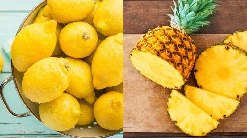 Lemon or pineapple