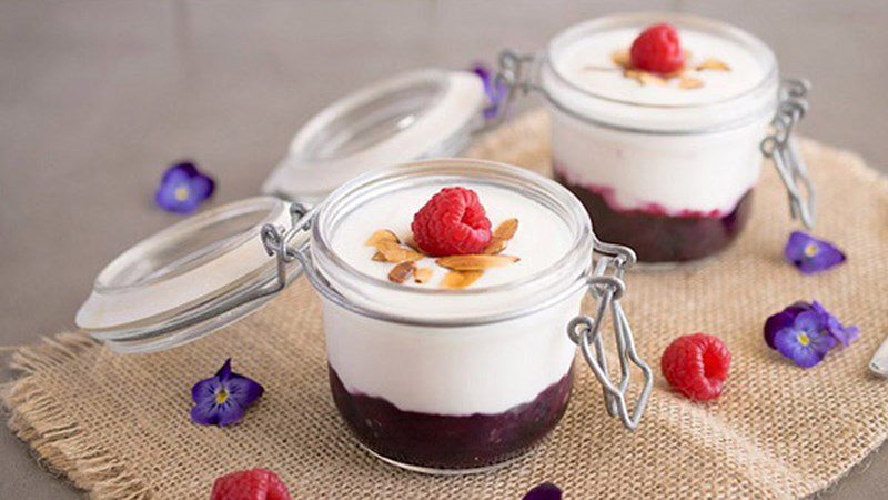 Red bean yogurt