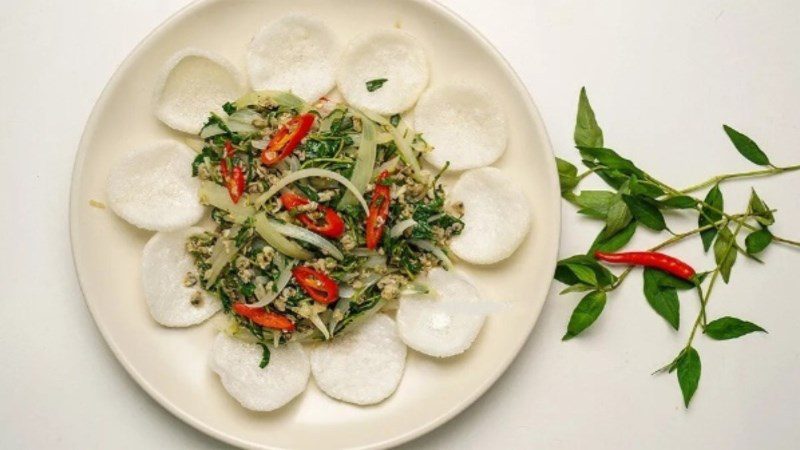 Stir-fried clams with watercress