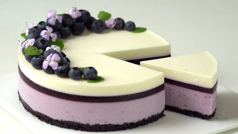 Oreo blueberry cheesecake