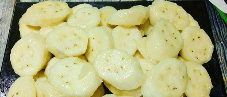 Step 1 Mixing the Batter for Baked Banana Cake with Coconut Milk