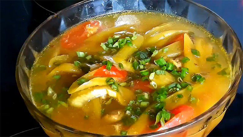 Sparerib soup with water morning glory