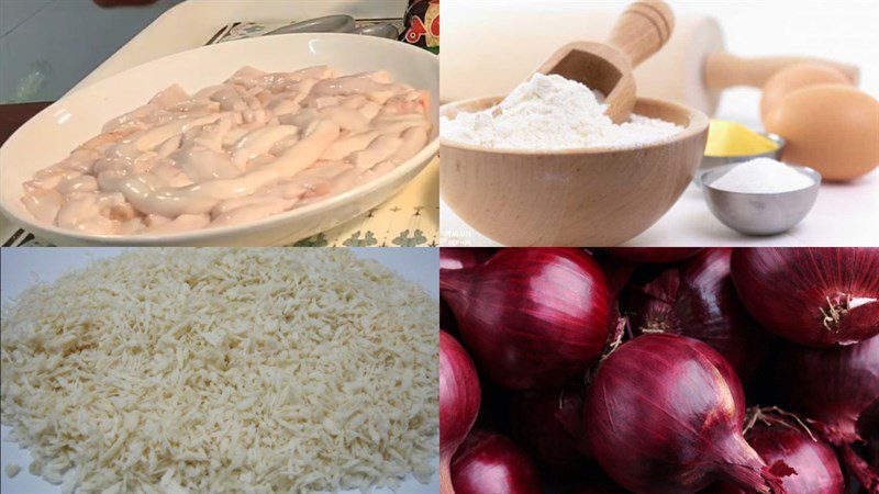 Ingredients for crispy fried beef marrow dish